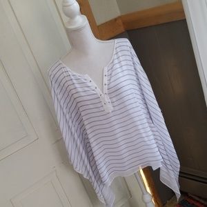 Light breezy poncho top with sides sewn..